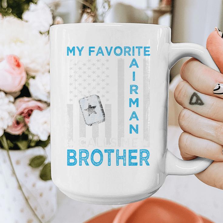 My Favorite Airman Calls Me Brother Airman Graduation Premium Tri-Blend Graphic Print Coffee Mug