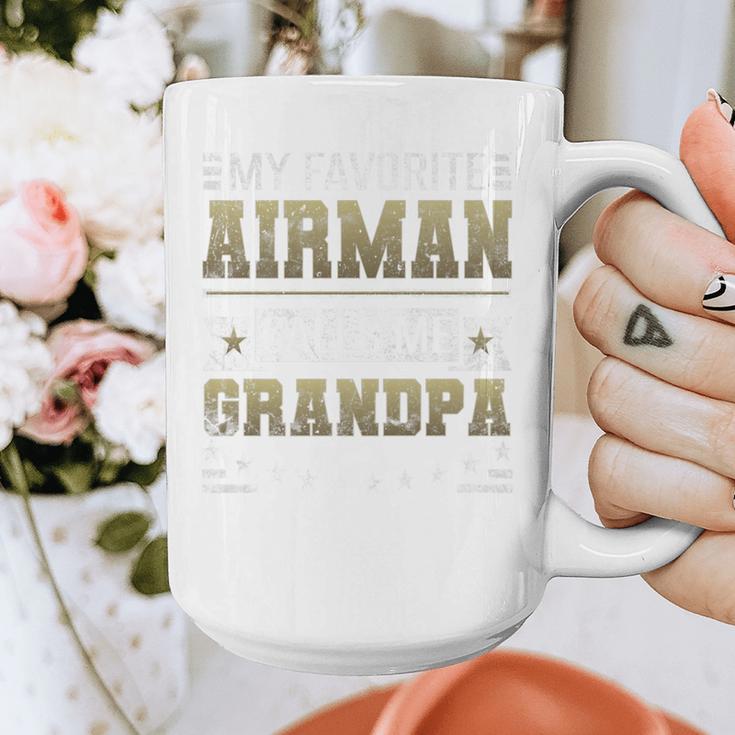My Favorite Airman Calls Me Grandpa Airman Graduation Premium Graphic Print Coffee Mug