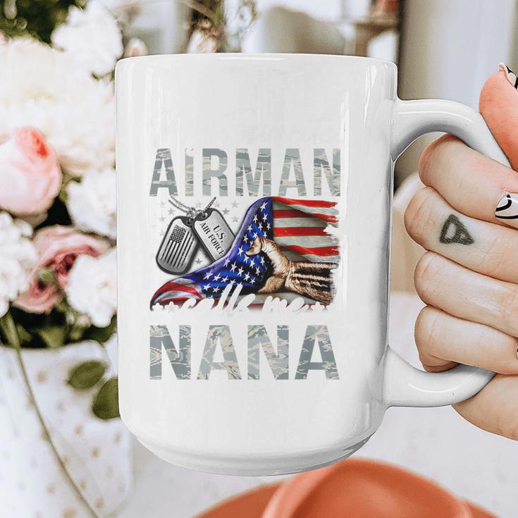 My Favorite Airman Calls Me Nana Air Force Graduation Nana Graphic Print Coffee Mug
