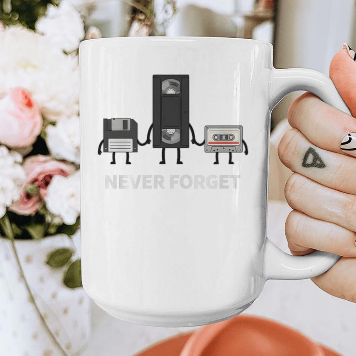 Never Forget Retro Nostalgia Tapes Throwback 80s Premium Tri-Blend Graphic Print Coffee Mug