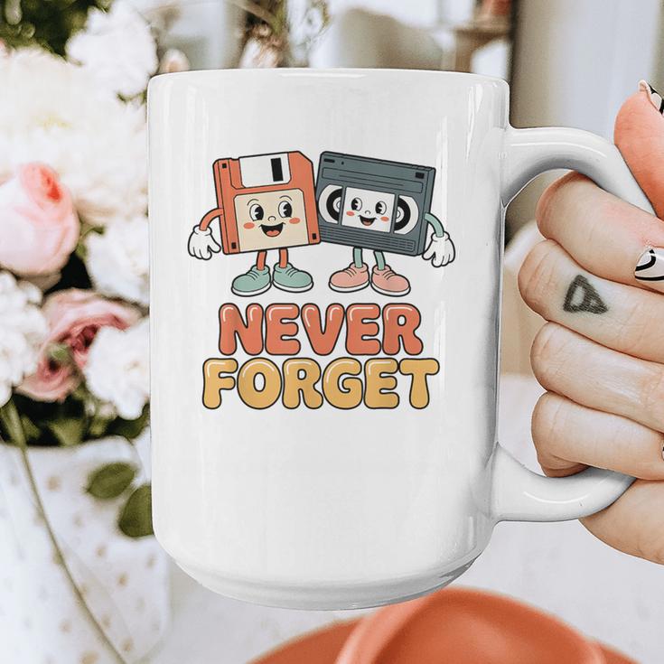 Never Forget Retro Old Technology Nostalgia Graphic Print Coffee Mug Never Forget Retro Old Technology Nostalgia Graphic Print Coffee Mug