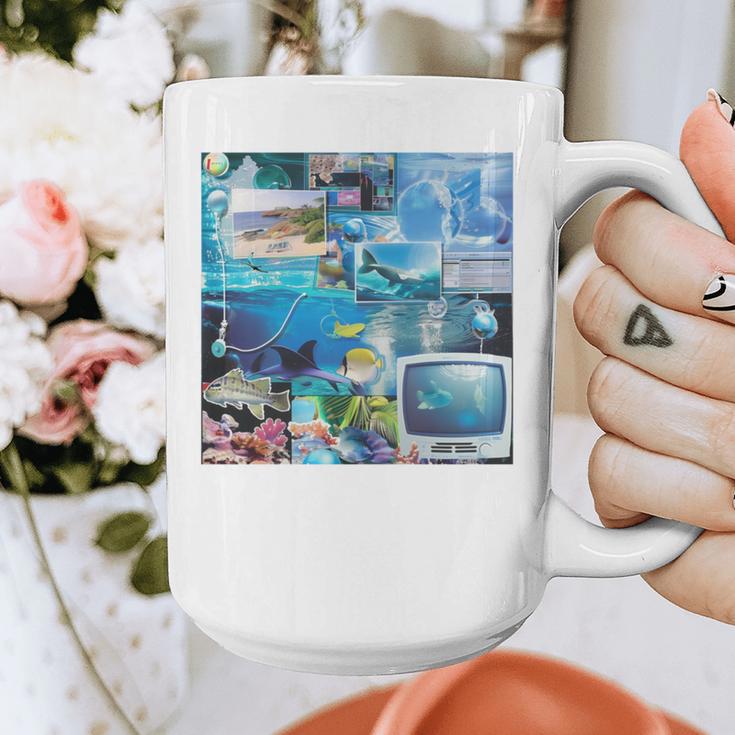 Frutiger Aero Retro Vibes Graphic Print Coffee Mug