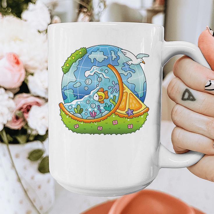 Frutiger Aero Y2K Fashion Trends Statement Piece Tech Orange Premium Graphic Print Coffee Mug