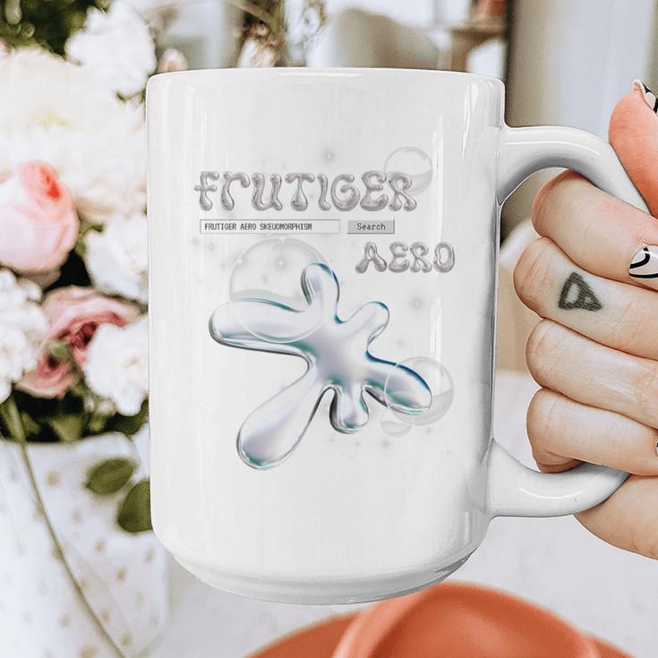 Frutiger Aero Y2K Fashion Trends Statement Piece Tech Orb Premium Tri-Blend Graphic Print Coffee Mug