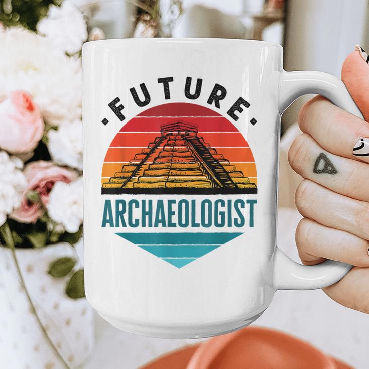Future Archaeologist Pyramid Archaeology Student Graduation Graphic Print Coffee Mug