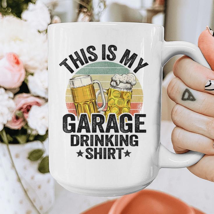 Garage Drinker Dad Vintage Beer This Is My Garage Drinking Graphic Print Coffee Mug