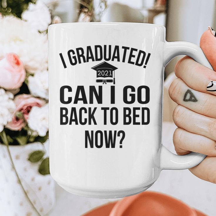 Can I Go Back To Bed Graduation 2021 Graphic Print Coffee Mug