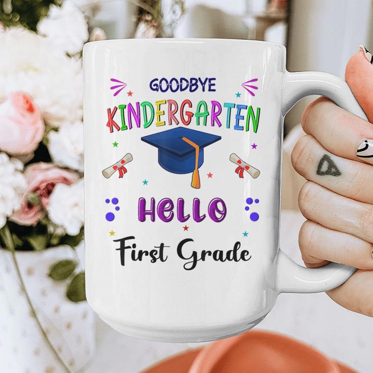 Goodbye Kindergarten Graduation Class 2025 1st Grade Kids Graphic Print Coffee Mug