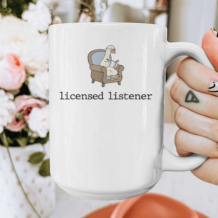 Goose Licensed Listener Psychology School Graduation Graphic Print Coffee Mug
