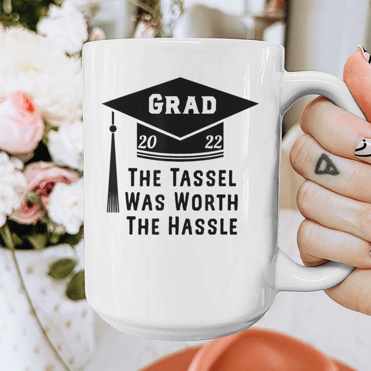 Grad 2022 Graduation Tassel Was Worth The Hassle Graphic Print Coffee Mug