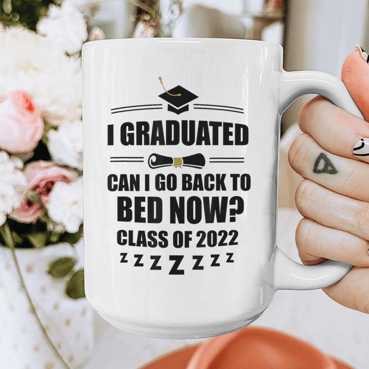 I Graduated Can I Go Back To Bed Class Of 2022 Graduation Graphic Print Coffee Mug