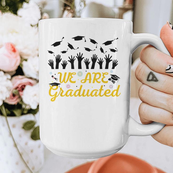 We Are Graduated Graduation Class Of 2025 Family Crew Graphic Print Coffee Mug