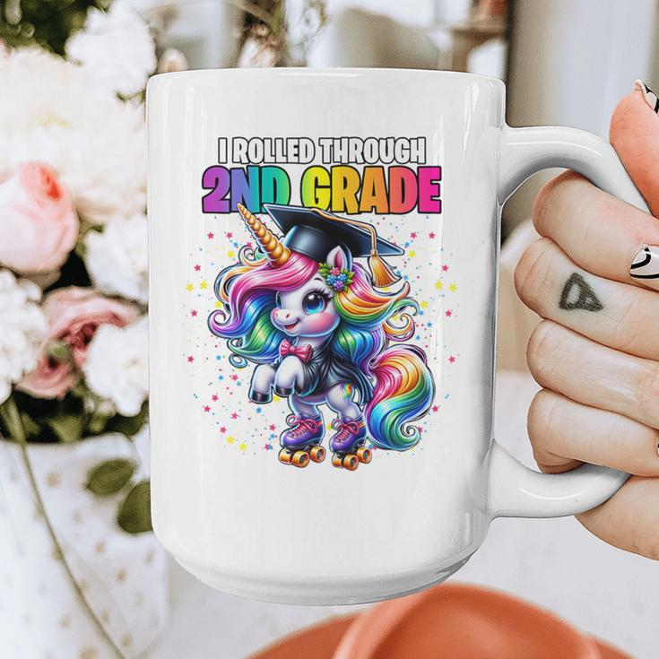 Graduation 2nd Grade Unicorn Roller Skate Girls Grad Graphic Print Coffee Mug