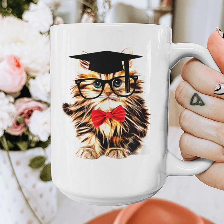 Graduation Cat Class Of 2023 Graphic Print Coffee Mug