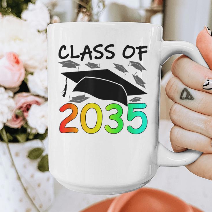 Graduation Class Of 2035 Hand Prints Space Pre-K -12th Grade Graphic Print Coffee Mug