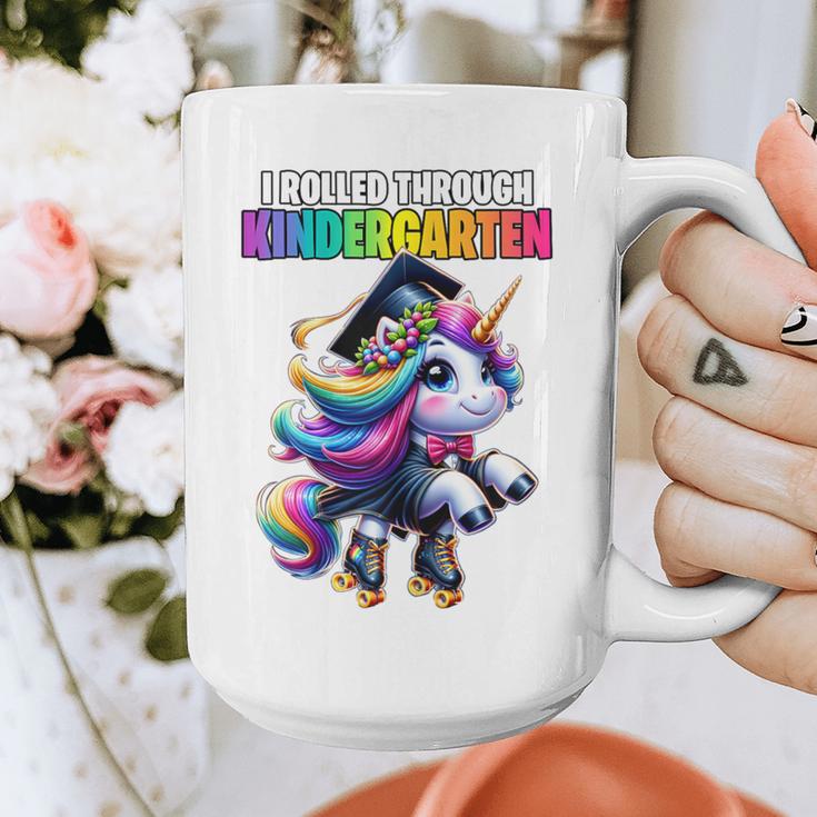 Graduation Kindergarten Unicorn Roller Skate Girls Grad Graphic Print Coffee Mug