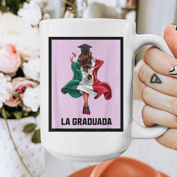 Graduation Latina Educated La Graduada Mexican Bingo Card Graphic Print Coffee Mug