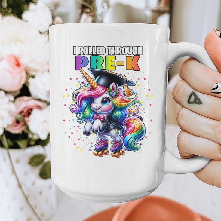 Graduation Pre-K Unicorn Roller Skate Girls Preschool Grad Graphic Print Coffee Mug