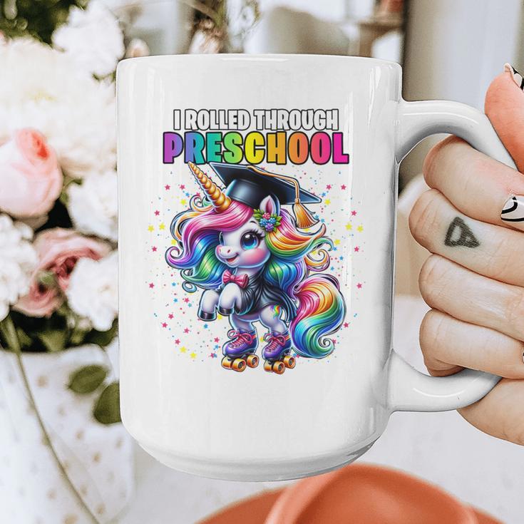 Graduation Preschool Unicorn Roller Skate Girls Pre-K Grad Graphic Print Coffee Mug