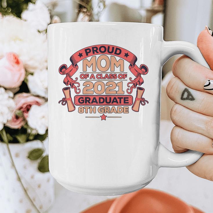 Graduation Proud Mom Of 8th Grade Graduate Graphic Print Coffee Mug