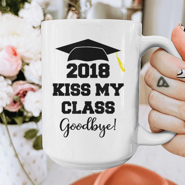 GraduationShirt Kiss My Class 2018 Goodbye Graphic Print Coffee Mug
