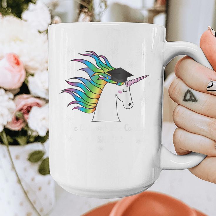 Graduation Unicorn Shirt She Believed Did School 2017 Graphic Print Coffee Mug