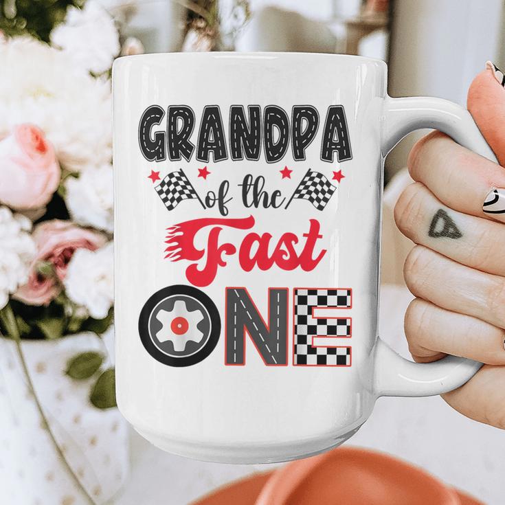 Grandpa Of The Fast One Car Racing Dad 1St Birthday Boy Graphic Print Coffee Mug Grandpa Of The Fast One Car Racing Dad 1St Birthday Boy Graphic Print Coffee Mug