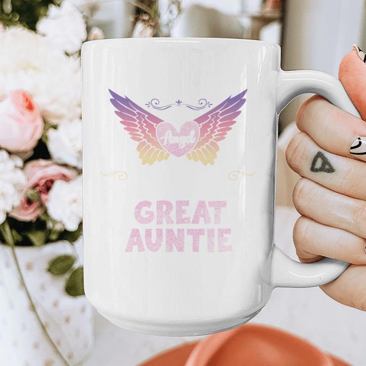 Great Auntie Angel In My Memory Cute Family Remembrance Graphic Print Coffee Mug
