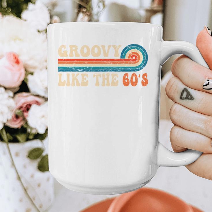 Groovy Like The 60s Aesthetic Nostalgia 1960's Retro Graphic Print Coffee Mug