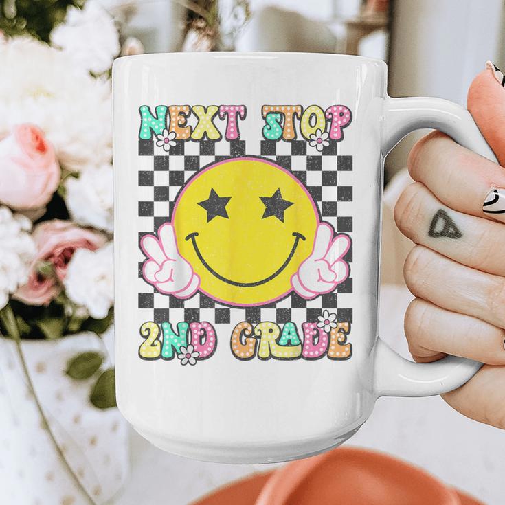 Groovy Next Stop 2nd Grade 1st Grade Graduation 2025 Graphic Print Coffee Mug