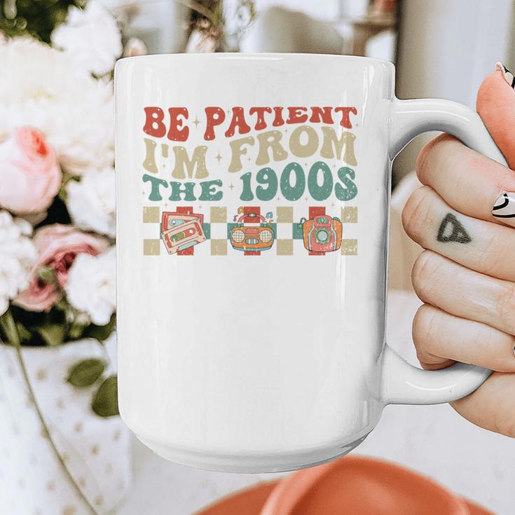 Groovy Please Be Patient With Me I'm From The 1900s Vintage Graphic Print Coffee Mug