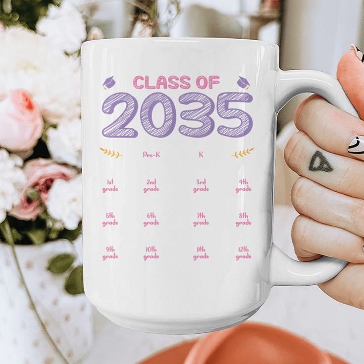 Grow With Me Graduation First Day Of School Class Of 2035 Graphic Print Coffee Mug