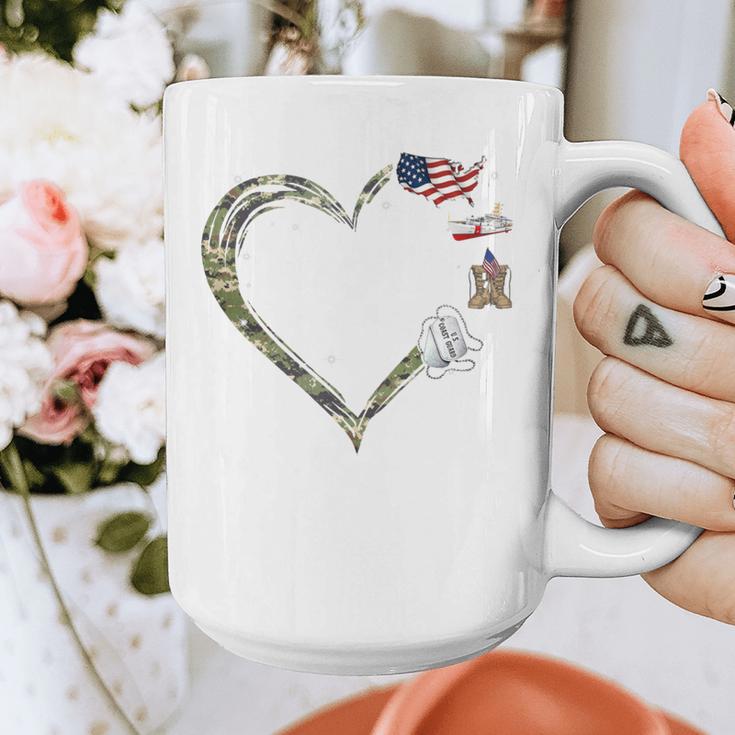 Heart Coast Guard Wife Coast Guard Graduation Wife USCG Wife Graphic Print Coffee Mug