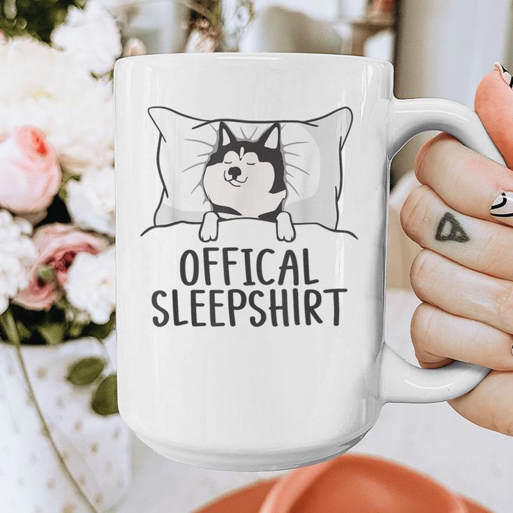 Husky Dog Pajama Husky Official Sleepshirt Mom Dad Kid Graphic Print Coffee Mug