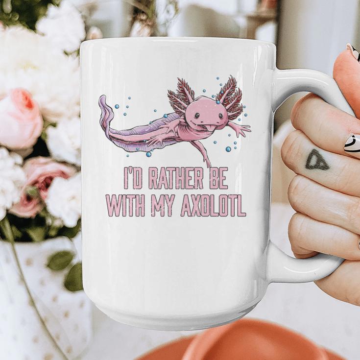 Id Rather Be With My Axolotl Salamander Introvert Graphic Print Coffee Mug Id Rather Be With My Axolotl Salamander Introvert Graphic Print Coffee Mug