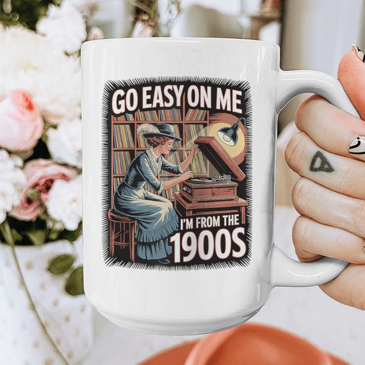 I'm From The 1900s Vinyl Record Lover For Women Raglan Baseball Tee Graphic Print Coffee Mug