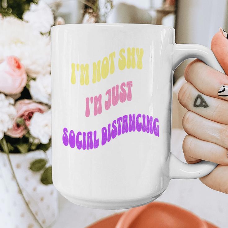 I'm Just Social Distancing Introvert Funny Graphic Print Coffee Mug I'm Just Social Distancing Introvert Funny Graphic Print Coffee Mug