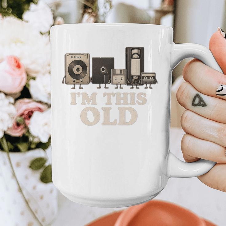 I’m This Old Retro Tech Nostalgia For 70s 80s Premium Tri-Blend Graphic Print Coffee Mug