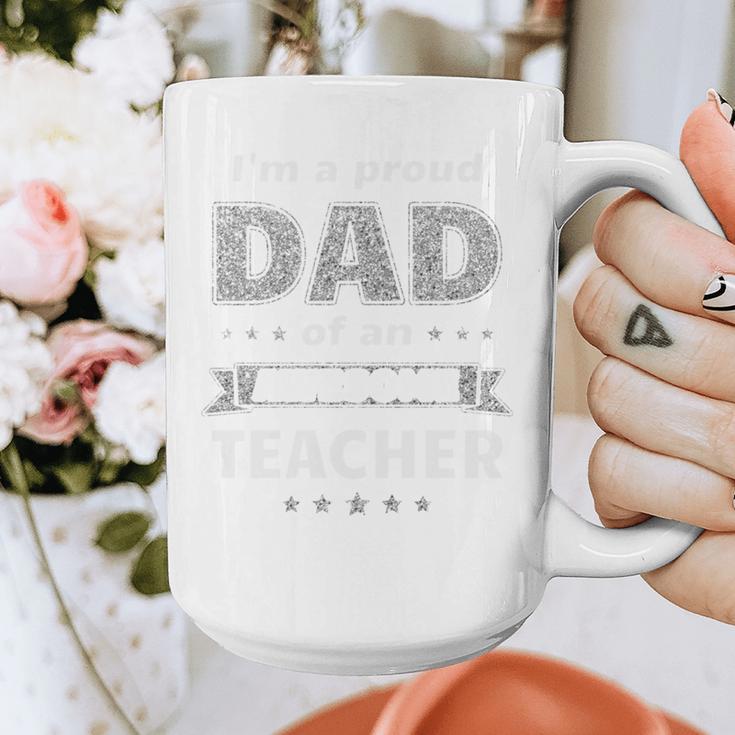 I'm A Proud Dad Of An Awesome Teacher Graduation Graphic Print Coffee Mug