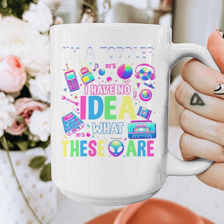 I'm A Toddler I Have No Ideas Retro Vintage 90s Nostalgia Graphic Print Coffee Mug I'm A Toddler I Have No Ideas Retro Vintage 90s Nostalgia Graphic Print Coffee Mug