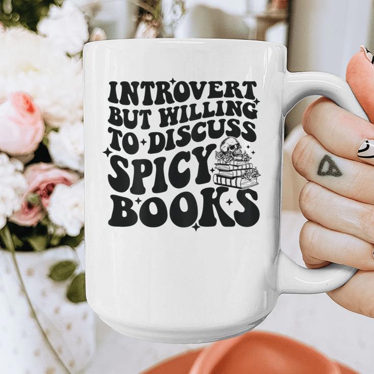 Introvert But Willing To Discuss Spicy Books Graphic Print Coffee Mug Introvert But Willing To Discuss Spicy Books Graphic Print Coffee Mug
