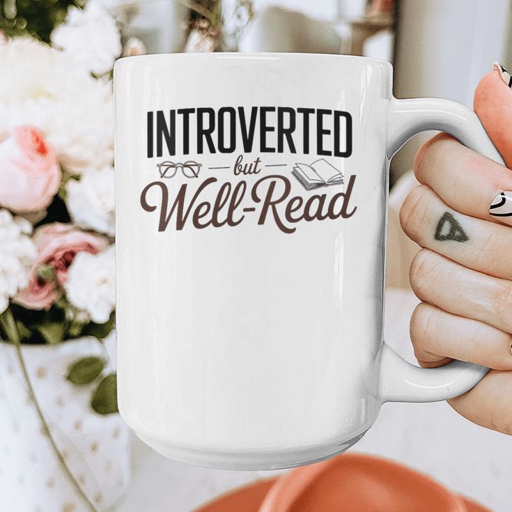 Introverted But Well-Read Book Lover Graphic Print Coffee Mug Introverted But Well-Read Book Lover Graphic Print Coffee Mug