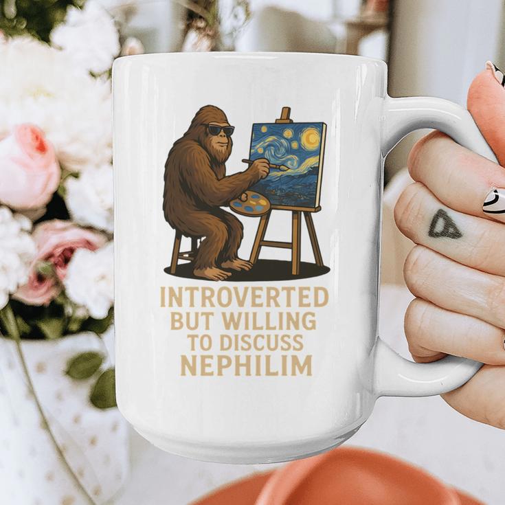 Introverted But Willing To Discuss Nephilim Graphic Print Coffee Mug Introverted But Willing To Discuss Nephilim Graphic Print Coffee Mug