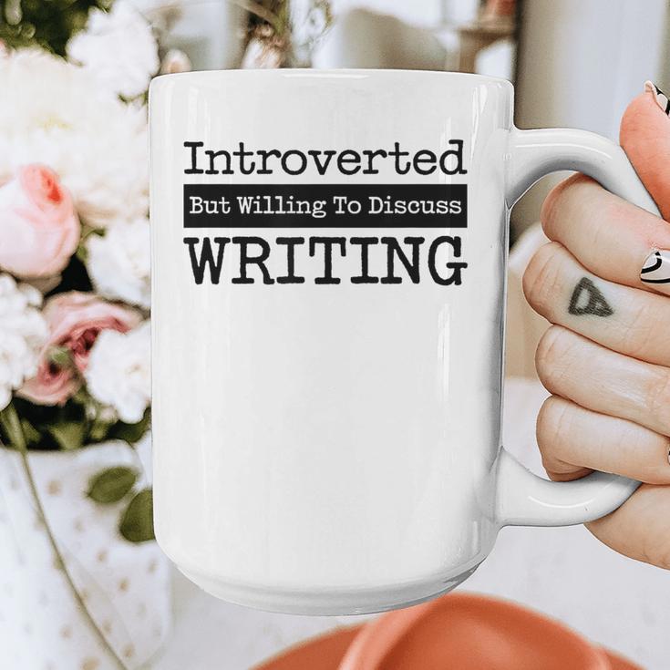 Introverted But Willing To Discuss Writing Cool & Graphic Print Coffee Mug Introverted But Willing To Discuss Writing Cool & Graphic Print Coffee Mug