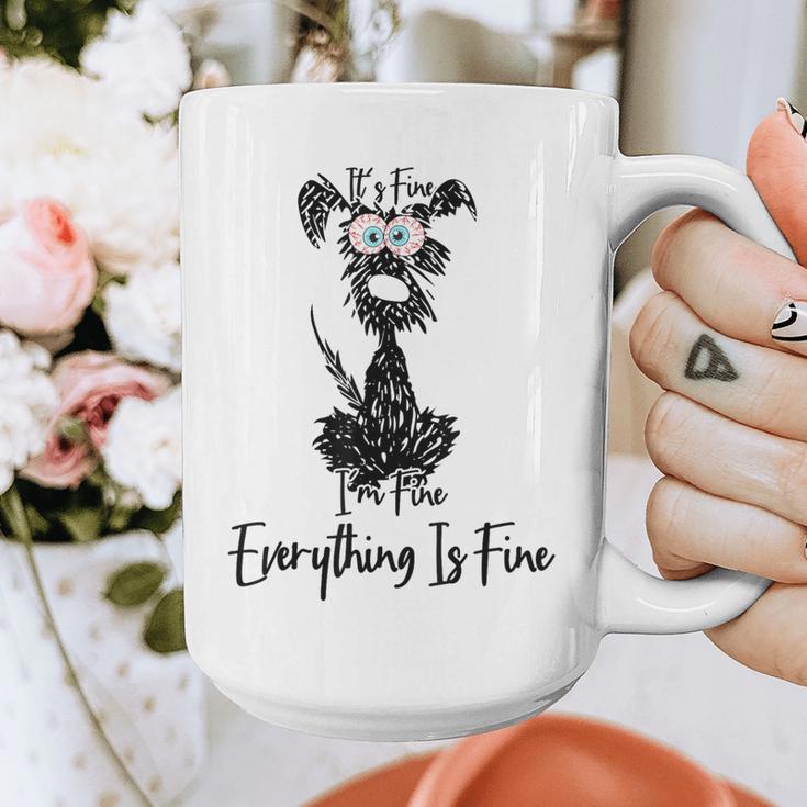 Its Fine Im Fine Everythings Fine Dog Mom Dad Lovers Graphic Print Coffee Mug