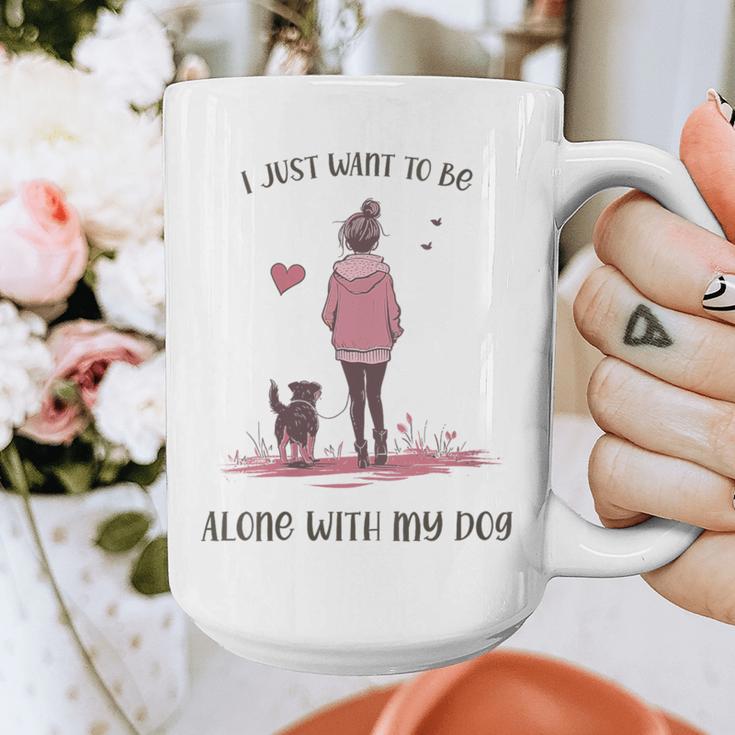 I Just Want To Be Alone With My Dog For Introvert Dog Mom Graphic Print Coffee Mug I Just Want To Be Alone With My Dog For Introvert Dog Mom Graphic Print Coffee Mug
