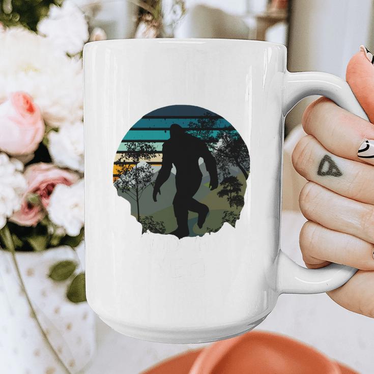 Just Me And My Yeti Retro Sunset Mountain Hiking Introvert Graphic Print Coffee Mug