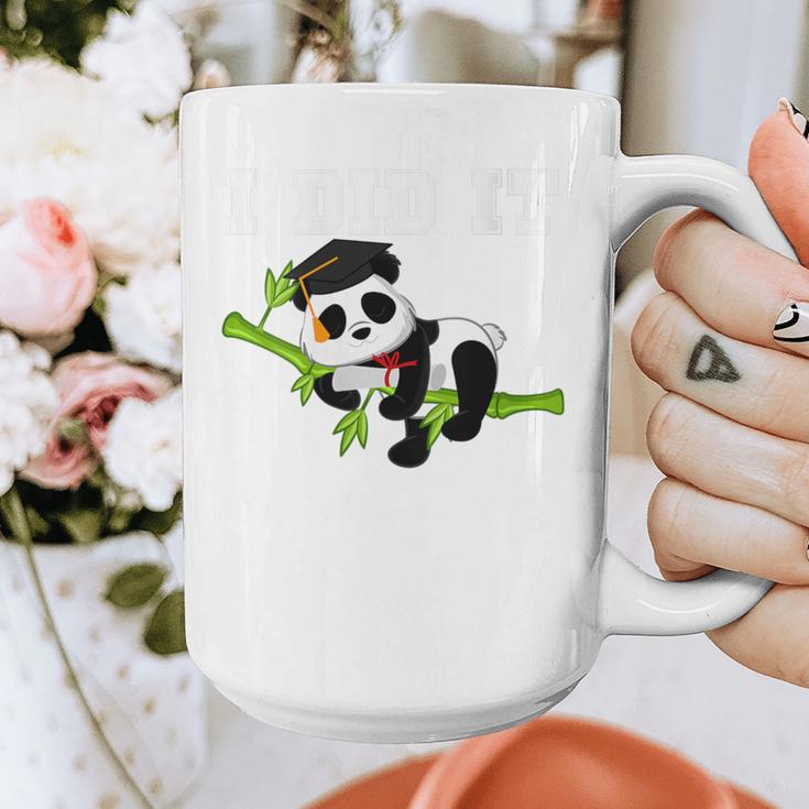 I Did It Kawaii Panda With Graduation Cap Diploma Graphic Print Coffee Mug