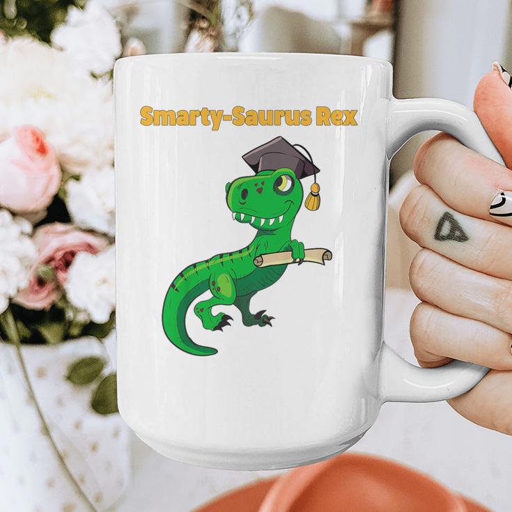 Kids Cute Graduation Dinosaur Smarty Saurus Kinder VPK Pre-k Grad Graphic Print Coffee Mug