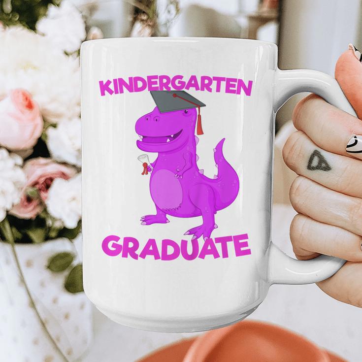 Kids Kindergarten Graduation Idea For Girls Dinosaur Graphic Print Coffee Mug